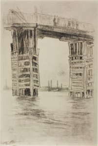 Die Hohe Brücke von James Abbott McNeill Whistler