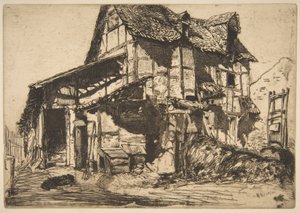 Das unsichere Mietshaus (Der alte Bauernhof) von James McNeill Whistler