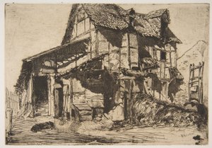 Das unsichere Mietshaus (Der alte Bauernhof) von James McNeill Whistler