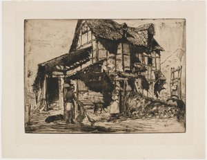 Das unsichere Mietshaus. Eine der zwölf Radierungen aus der Natur. (Das französische Set) von James Abbott McNeill Whistler