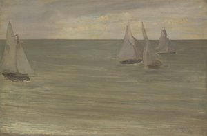 Trouville (Grau und Grün, das silberne Meer) von James Abbott McNeill Whistler