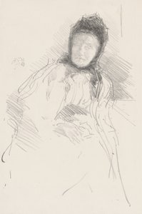 Unvollendete Skizze von Lady Haden von James Abbott McNeill Whistler