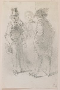 Whistler mit Freunden von James Abbott McNeill Whistler