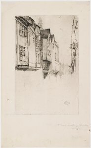 Wych Street, London von James Abbott McNeill Whistler