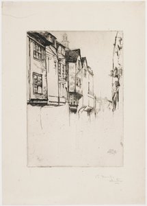 Wych Street, London von James Abbott McNeill Whistler