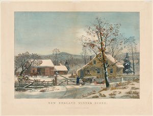 Winterlandschaft in Neuengland