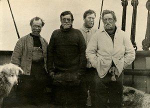 Die südliche Partei an Bord der Nimrod, 1909 von James Murray