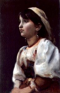 Italienisches Mädchen, ca. 1890 von James Paterson