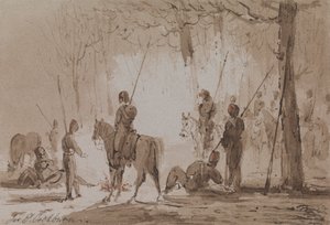 Rast auf dem Kalvarienberg