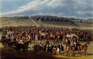 Der Wettposten, Druck von Charles Hunt, 1836 von James Pollard