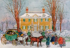 Longfellow House, Cambridge, Massachusetts, USA, 18. Jahrhundert, 1921 von James Preston