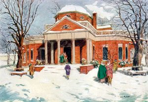 Monticello, in der Nähe von Charlottesville, Virginia, USA, 18. Jahrhundert, 1921 von James Preston