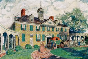 Mount Vernon, bei Alexandria, Virginia, USA, 18. Jahrhundert, 1921 von James Preston