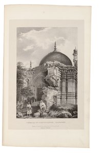 Tempel von Vishweshwur, Benares 1831-33 (Lithografie)