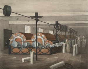 Kardieren, Fortschritt der Baumwolle Nr. 4, veröffentlicht 1840