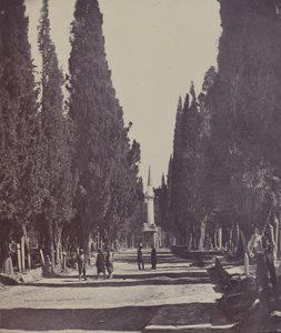 Szene auf dem großen Friedhof von Scutari