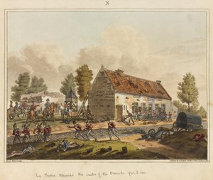 La Belle Alliance, das Zentrum der französischen Position, aus 