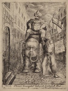 Carlo Khans triumphaler Einzug in die Leadenhall Street: Satire auf den Whig-Politiker Charles James Fox und seine Ambitionen in Bezug auf Indien