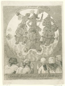 Karikatur der französischen Invasion, 1795 von James Sayers