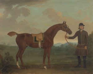 Alter Fuchs, gehalten von einem Stallburschen von James Seymour