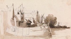 Eine Themse-Barge