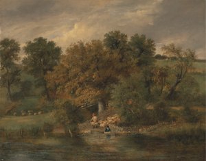 Schafwäsche in Postwick Grove, Norwich von James Stark