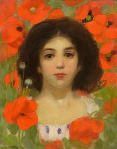 Ein Zigeunermädchen, ca. 1890-95 von James Stuart Park