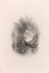 Feuer auf See (Vignette) von James T. Willmore