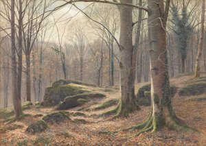 Ein Wintermorgen, Raureif schmilzt, 1885-1894 von James Thomas Watts