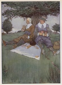 Illustration für Der vollkommene Angler von Izaak Walton