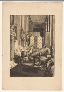Foyer der Comédie-Française während der Belagerung von Paris 1870-1871
