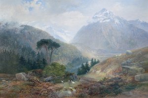 Der Blick auf den Fenderthal, Tirol, 1870