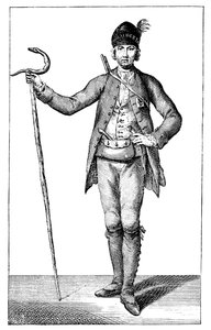 James Boswell, Esq im Gewand eines bewaffneten korsischen Häuptlings, 1769 von James Wale