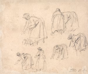 Figurenstudien: Frauen bei der Arbeit von James Ward