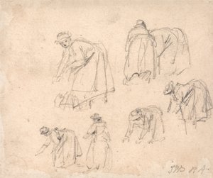 Figurenstudien: Frauen bei der Arbeit von James Ward