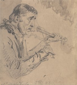 Herr James Derby spielt die Violine von James Ward
