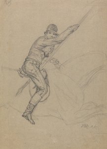 Sir Charles Blunt (geb. 1775) jagt den Eber und entkommt dem Tiger: eine Studie für eines von vier Gemälden, die 1815 entstanden