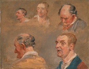 Studien von Jacky Turner und dem Gärtner des Reverend Charles Hope von James Ward