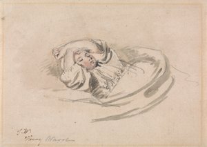 Der Sohn des Künstlers, Henry, schlafend