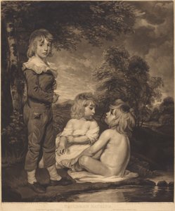 Badende Kinder von James Ward after John Hoppner