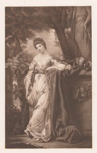Porträt von Frances Abington-Barton als Thalia von James Watson (prentmaker)