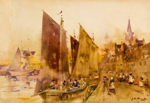 Fischerboote am Kai, Montrose