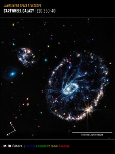 Cartwheel-Galaxie von James Webb Space Telescope (NASA)