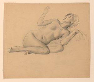 Weiblicher Akt von James Wells Champney