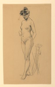 Stehender weiblicher Akt