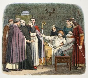 Anselm wird von Wilhelm II. zum Erzbischof von Canterbury ernannt, 1093, 1864 von James William Edmund Doyle