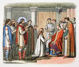 Taufe von König Guthrum, 878, 1864