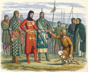 Gavestons Kopf wird dem Earl of Lancaster gezeigt, 1312 von James William Edmund Doyle