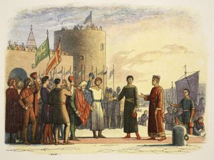Heinrich in Waterford, Irland, 18. Oktober 1172, aus 