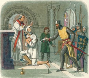 Hubert aus dem Heiligtum bei Boisars geholt, 1232, 1864 von James William Edmund Doyle